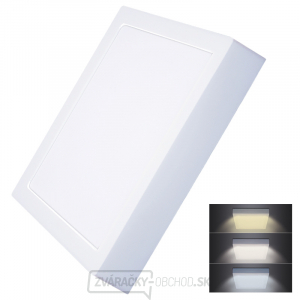 Solight LED mini panel CCT, prisadený, 24W, 1800lm, 3000K, 4000K, 6000K, štvorcový