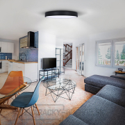 Solight LED stropné osvetlenie LECCE, 3CCT, 48W, 2900lm, 40cm, 3000/4000/6000K, čierna Náhľad