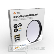 Solight LED stropné osvetlenie LECCE, 3CCT, 48W, 2900lm, 40cm, 3000/4000/6000K, čierna náhled