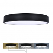 Solight LED stropné osvetlenie LECCE, 3CCT, 48W, 2900lm, 40cm, 3000/4000/6000K, čierna gallery main image