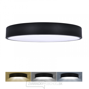 Solight LED stropné osvetlenie LECCE, 3CCT, 48W, 2900lm, 40cm, 3000/4000/6000K, čierna