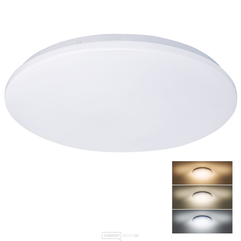 Solight LED stropné svetlo Plain, 3CCT, 36W, 2520lm, 3000K, 4000K, 6000K, okrúhle, 45cm