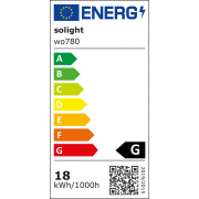 Solight LED vonkajšie osvetlenie so senzorom a nastaviteľnou CCT, 18W, 1350lm, 22cm, 2v1 - biely a čierny kryt náhled