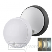 Solight LED vonkajšie osvetlenie so senzorom a nastaviteľnou CCT, 18W, 1350lm, 22cm, 2v1 - biely a čierny kryt gallery main image