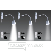 Solight LED nástenná lampička, stmievateľná, 4W, 280lm, 3000K, biela Náhľad