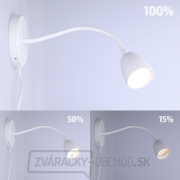 Solight LED nástenná lampička, stmievateľná, 4W, 280lm, 3000K, biela Náhľad
