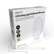 Solight LED stropné svetlo PLAIN s PIR sensorom, 18W, 1260lm, 3000K, okrúhle, 33cm náhled