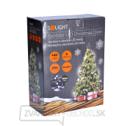 Solight LED vonkajšia vianočná reťaz, 400 LED, 20m, prívod 5m, 8 funkcií, IP44, studená biela náhled