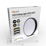 Solight LED stropné osvetlenie LECCE, 3CCT, 36W, 2100lm, 30cm, 3000/4000/6000K, čierna náhled