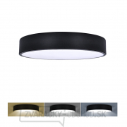 Solight LED stropné osvetlenie LECCE, 3CCT, 36W, 2100lm, 30cm, 3000/4000/6000K, čierna gallery main image