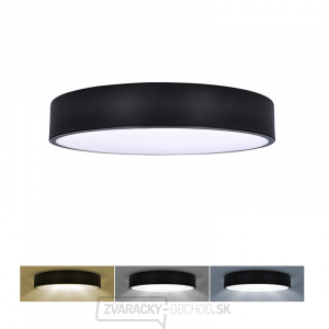 Solight LED stropné osvetlenie LECCE, 3CCT, 36W, 2100lm, 30cm, 3000/4000/6000K, čierna gallery main image