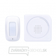 Solight bezdrôtový hlásič pohybu/gong, externý PIR čidlo, napájanie batériami, biely gallery main image