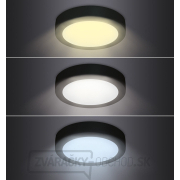Solight LED mini panel CCT, prisadený, 24W, 1800lm, 3000K, 4000K, 6000K, okrúhly, čierna farba náhled