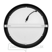 Solight LED mini panel CCT, prisadený, 24W, 1800lm, 3000K, 4000K, 6000K, okrúhly, čierna farba náhled