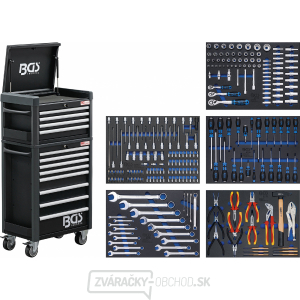 BGS 4088, Dielenský vozík Profi Standard Maxi | 12 zásuviek | s 263 nástrojmi gallery main image