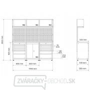 Systém nástenných jednotiek, drevo | 3 moduly, BGS 80100 Systém nástenných jednotiek, drevo | 3 moduly, BGS 80100 náhled