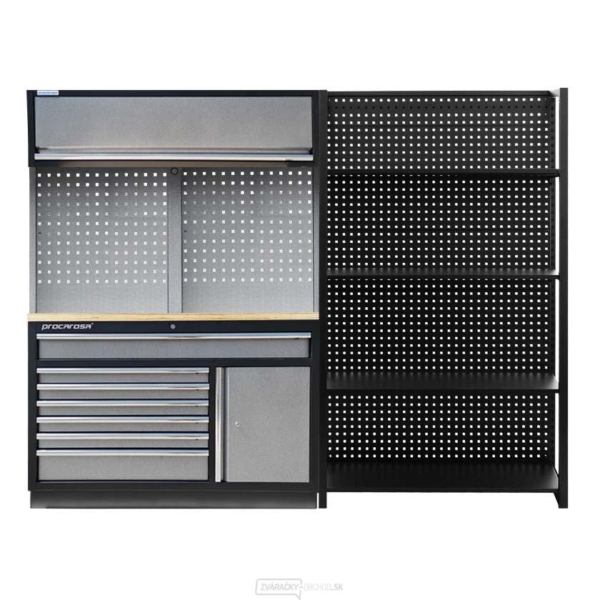 Zostava dielenského nábytku Procarosa PROFI TGC-1371-1200 Pracovná doska: drevená