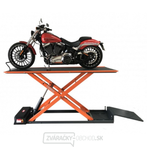 Zdvihák nožnicový na motocykle, elektrohydraulický, nosnosť 700 kg - LUX 700 EH