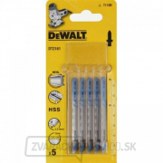Pílový list na hrubý kov 2,5-6 mm rovný rez pre priamočiare píly 76 mm 5 ks DeWALT DT2161 Pílový list na hrubý kov 2,5-6 mm rovný rez pre priamočiare píly 76 mm 5 ks DeWALT DT2161 gallery main image