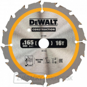 Pilový kotúč 165x20mm, 16 zubov pre akumulátorové píly DeWALT DT1948 Pilový kotúč 165x20mm, 16 zubov pre akumulátorové píly DeWALT DT1948 gallery main image