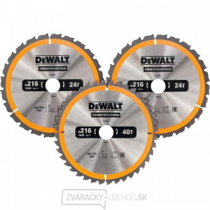 Sada 3ks pílových listov 216x30mm (2xDT1952, 1xDT1953) DeWALT DT1962 gallery main image