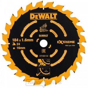 Pilový kotúč 184x16mm 24z ABT 7° DeWALT DT1669 gallery main image