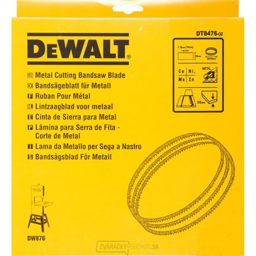 Pilový kotúč pre DW876 na neželezné kovy a plasty priamy rez 12 mm DeWALT DT8476