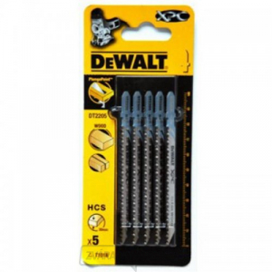 Pílový list na drevo a plast do 30 mm čistý rez pre priamočiare píly 100 mm 5 ks DeWALT DT2205 gallery main image