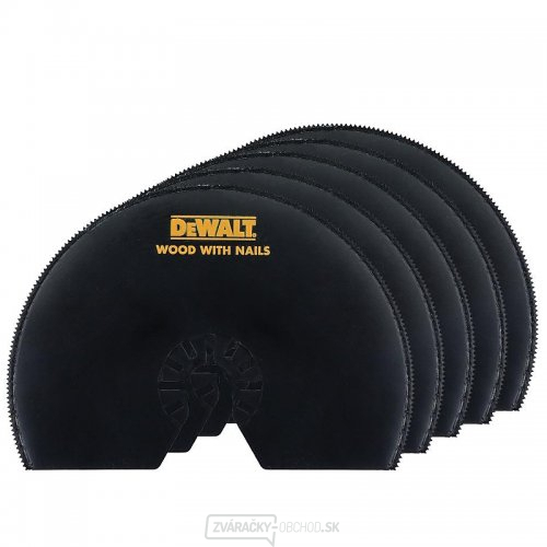 5 ks polkruhových pílových listov 100 mm na drevo s klincami (5 x DT20708) DeWALT DT20728