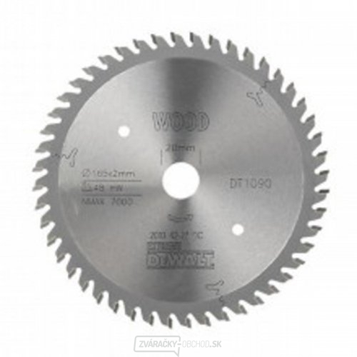 Pilový kotúč pre ponorné píly 165x20mm 48z ATB 0° DeWALT DT1090 Pilový kotúč pre ponorné píly 165x20mm 48z ATB 0° DeWALT DT1090 gallery main image