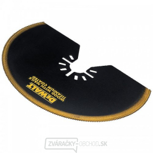 Titánový polkruhový pílový list 100 mm na drevo s klincami DeWALT DT20709 Titánový polkruhový pílový list 100 mm na drevo s klincami DeWALT DT20709