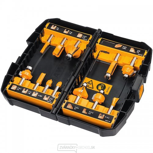 DeWALT DT90016 12-dielna sada fréz