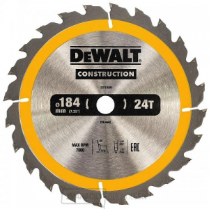 Pilový kotúč 184x16mm 24z DeWALT DT1939 Pilový kotúč 184x16mm 24z DeWALT DT1939 gallery main image
