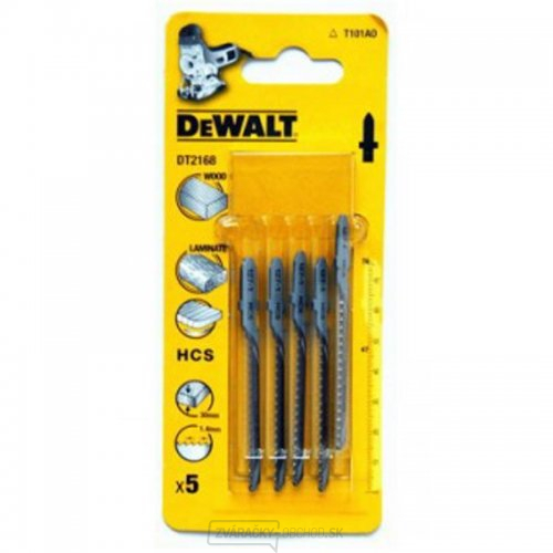 Pílový list na drevo do 30 mm pre priamočiare píly 76 mm 5 ks DeWALT DT2168 Pílový list na drevo do 30 mm pre priamočiare píly 76 mm 5 ks DeWALT DT2168 gallery main image