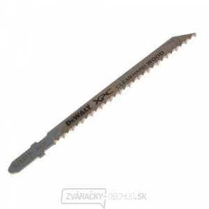 Pílový list na tvrdé drevo a plast do 30 mm čistý rez pre priamočiare píly 100 mm 3ks DeWALT DT2217 gallery main image