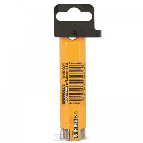 Vrták do kovu HSS-E COBALT 4,8 × 86 mm (10 ks) DeWALT DT4928