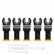 5 ks titánových pílových listov na rezanie kovov 30 mm x 43 mm ( 5 x DT20707) DeWALT DT20727 gallery main image