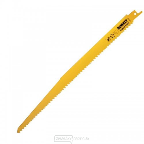 Demolačný pílový list na drevo s klincami rýchly rez pre mečové píly 305mm 5ks DeWALT DT2350