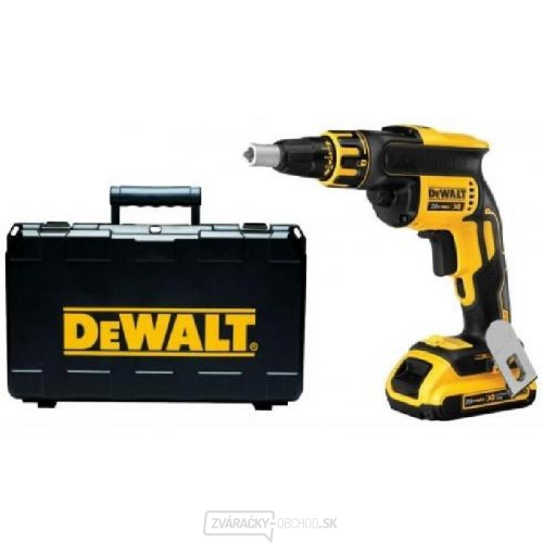 Akumulátorový skrutkovač na sadrokartón 18 V Li-Ion 2x2,0 Ah DeWALT DCF620D2