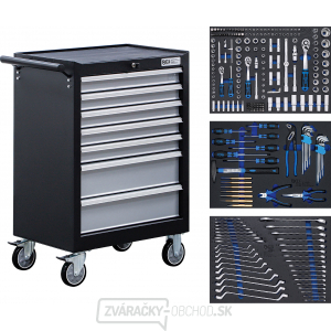 BGS 6062, Dielenský vozík | 7 zásuviek | so 263 nástrojmi BGS 6062, Dielenský vozík | 7 zásuviek | so 263 nástrojmi gallery main image