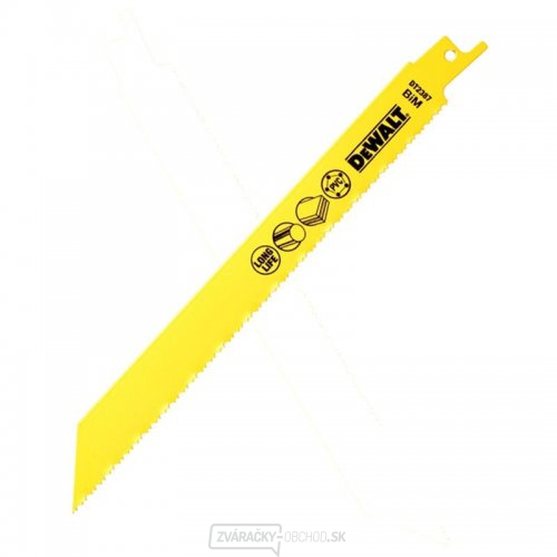 Pílový list na plasty, vrstvené materiály a rúry 3-12 mm pre mečové píly 203 mm 5 ks DeWALT DT2387