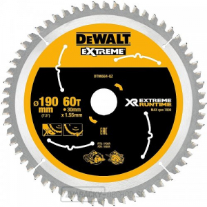 Pilový kotúč 190x30mm 60z DeWALT DT99564