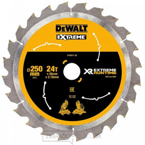 Pilový kotúč 250x30mm 24z DeWALT FLEXVOLT DT99571 Pilový kotúč 250x30mm 24z DeWALT FLEXVOLT DT99571 gallery main image