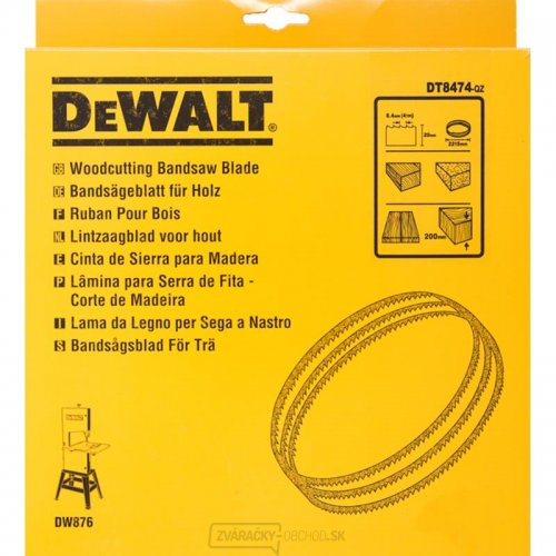Pilový kotúč pre DW876 na drevo a plasty priamy rez 20 mm DeWALT DT8474