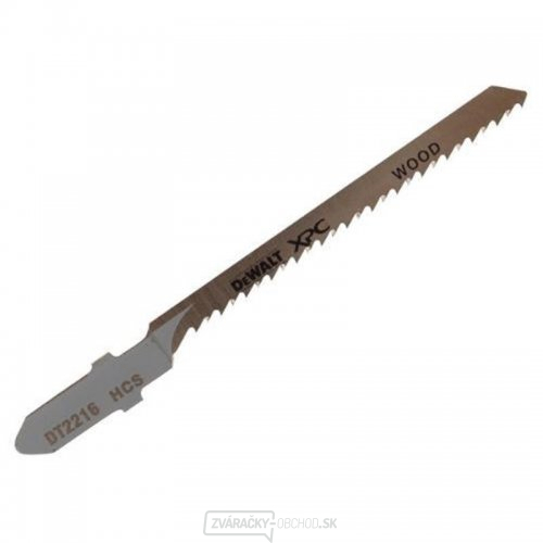 Pílový list tenký na drevo do 15 mm základný tvar rezu pre priamočiare píly 82 mm 5 ks DeWALT DT2216