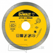 Diamantový nôž pre rezačku obkladačiek DWC410 na rezanie žuly 110x20mm DeWALT DT3715 gallery main image