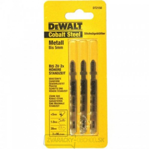 Pílový list Extreme na kov do 3 mm pre priamočiare píly 86 mm 3 ks DeWALT DT2150 gallery main image