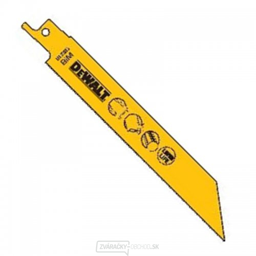 Pílový list na kov, plech, rúry a profily do 1,5 mm jemný rez pre mečové píly 152 mm 5 ks DeWALT DT2385 Pílový list na kov, plech, rúry a profily do 1,5 mm jemný rez pre mečové píly 152 mm 5 ks DeWALT DT2385 gallery main image