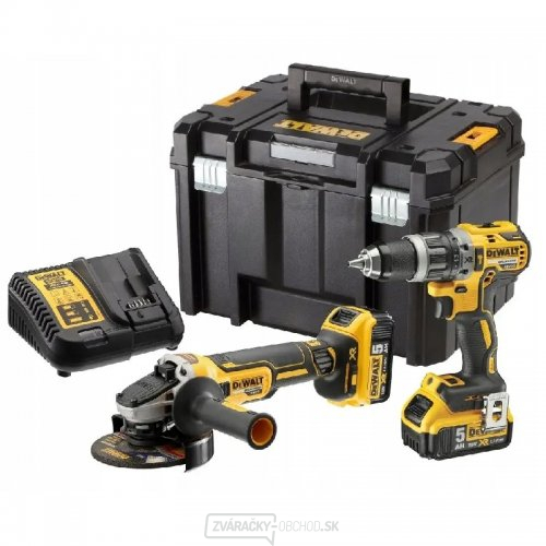 Kombo súprava aku náradia 18V/2x5,0Ah DeWALT DCK2020P2T