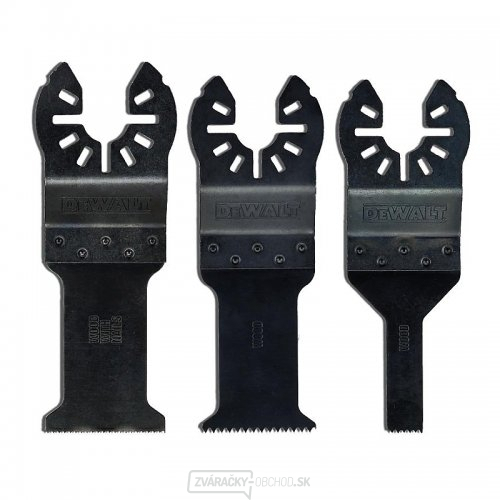 Sada 3 nožov na rezanie dreva, dreva s klincami a sadrokartónu a PVC DeWALT DT20713
